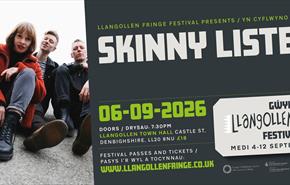 Skinny Lister on Llangollen Fringe Festival banner post
